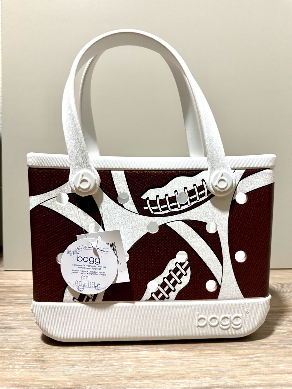 Bogg Bag Bitty (small) size Sport Football Print Discontinued Limited Edition
